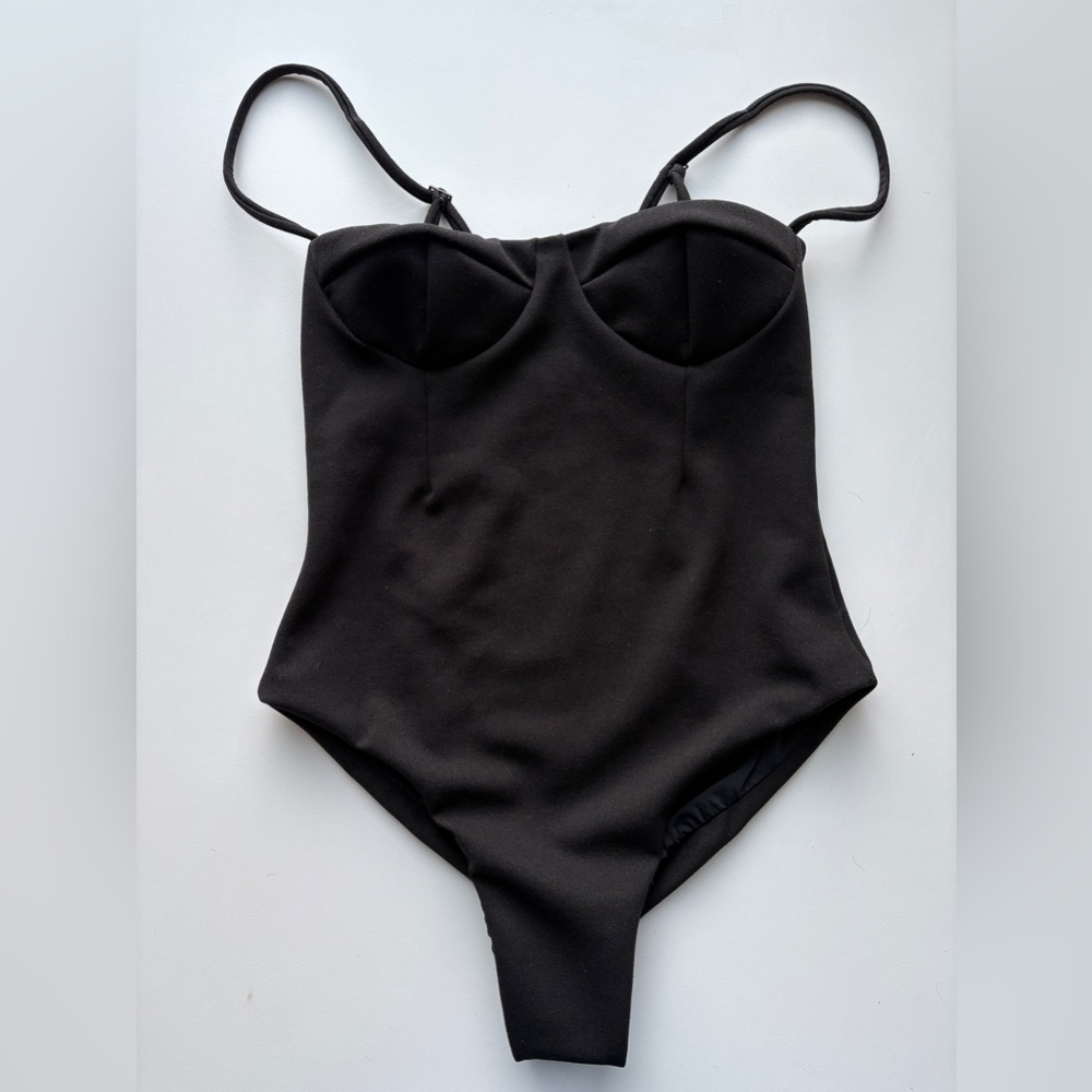 Haight Crepe Black One-Piece Swimsuit